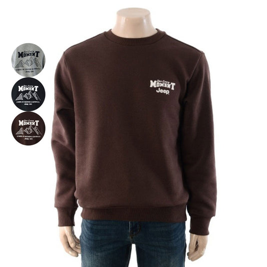 【WE ARE】韓國JEEP圓領大學T衛衣JQ4TSU882