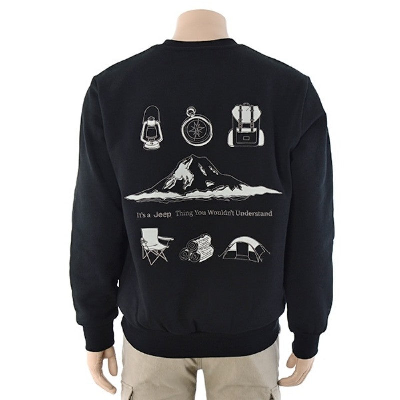 【WE ARE】韓國JEEP背面刺繡刷毛大學Ｔ JQ4TSU841