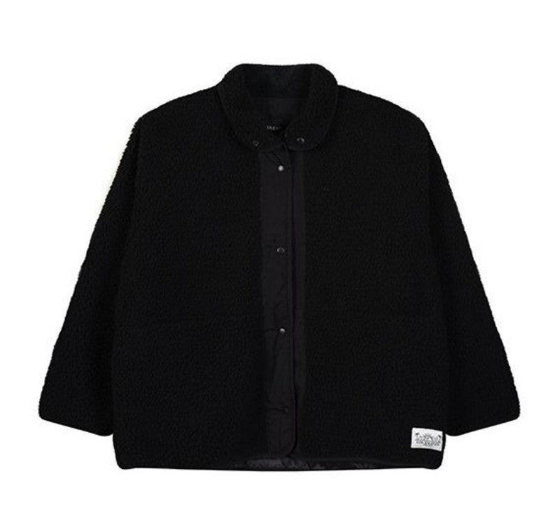 【WE ARE】韓國LAP羔毛立領拼色外套AR4WZA60