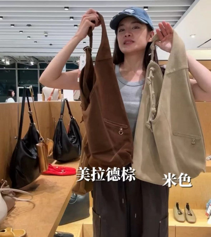 【WE ARE】Korea Archivepke Knotted layer bag suede knot bag OVBAX25036