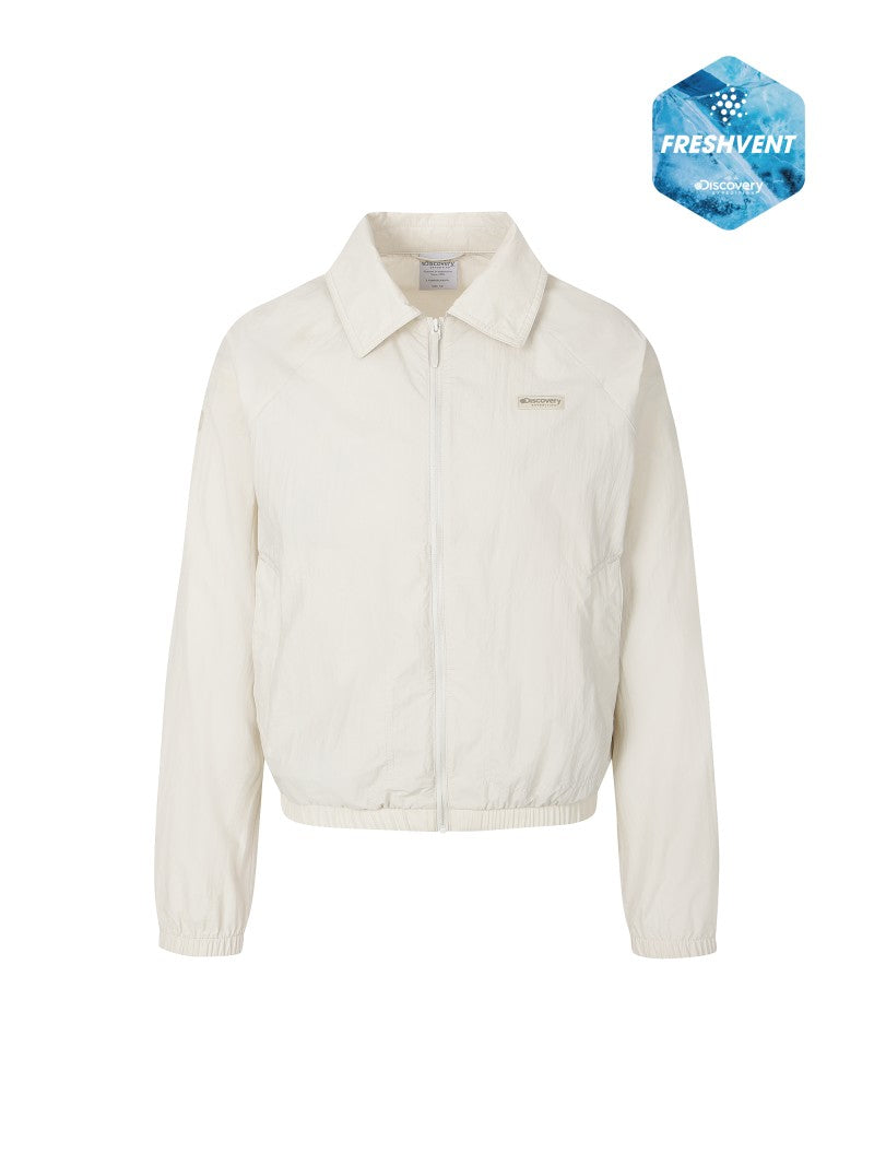 【WE ARE】韓國Discovery女款涼感翻領夾克DWWJ97063