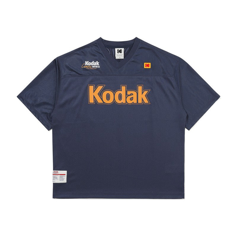 【WE ARE】韓國KODAK柯達V領球衣短袖T恤K6223LRSF1