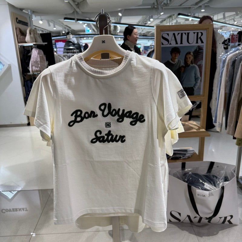 Satur折扣款 女款【WE ARE】韓國Satur短袖T恤SA252WTS01