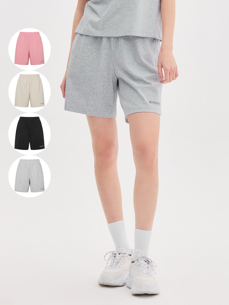 女款【WE ARE】韓國Discovery FRESHVENT SORONA涼感四分半短棉褲 DWTB66053