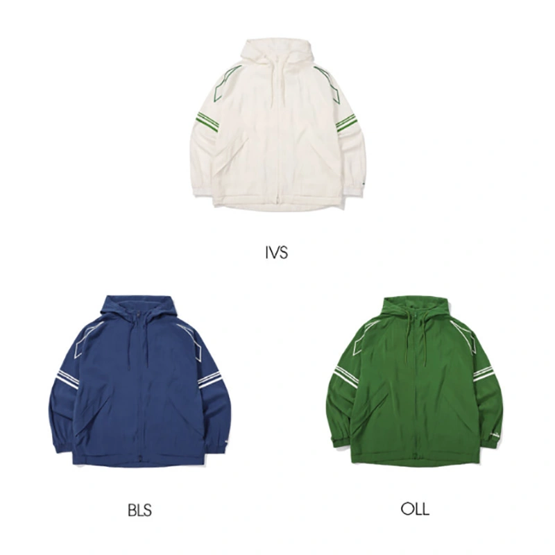 Park Min Young's same style [WE ARE] Korean Diadora rayon hooded jacket D4123TWT34