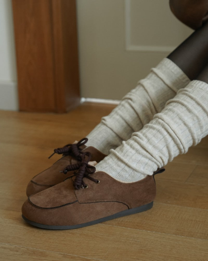 【WE ARE】韓國CHAAKAN 羊羔毛樂福鞋WTSDR4F868