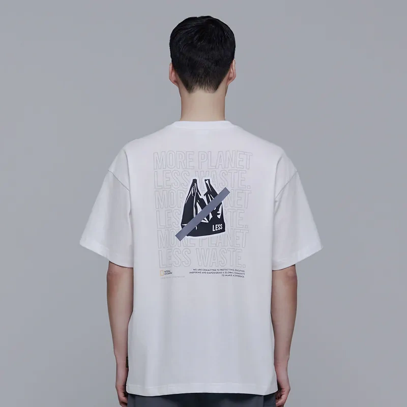 Same style for men and women [WE ARE] Korean NG National Geographic purchasing casual short-sleeved T-shirt N242UTS230