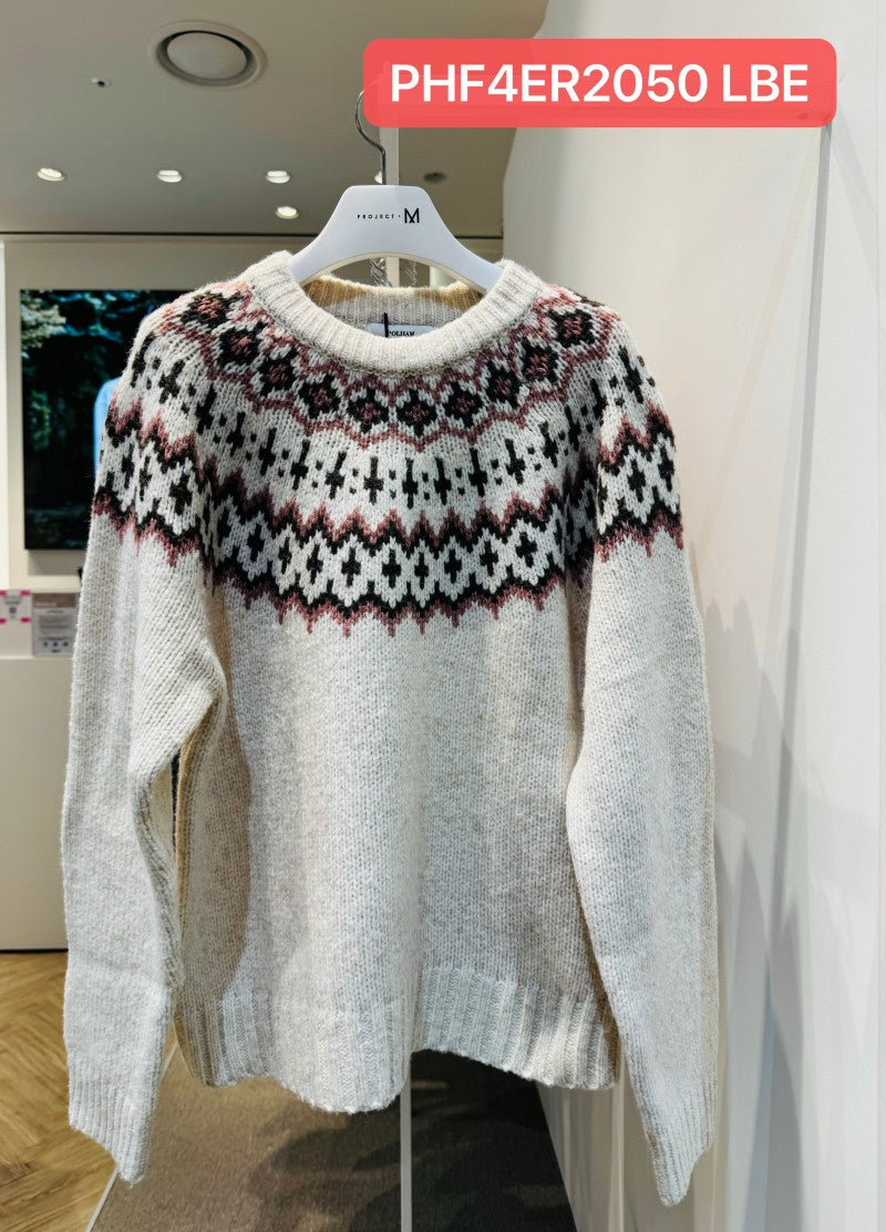 【WE ARE】韓國POLHAM聖誕花紋毛衣PHF4ER2050