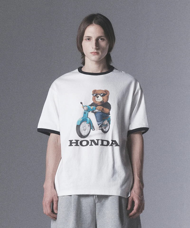 【WE ARE】韓國HONDA 機車小熊短袖T恤 HFM1SS334S