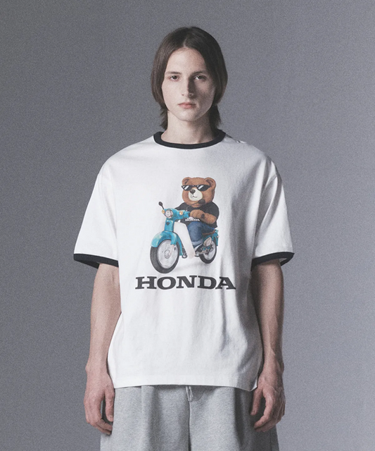 【WE ARE】韓國HONDA 機車小熊短袖T恤 HFM1SS334S
