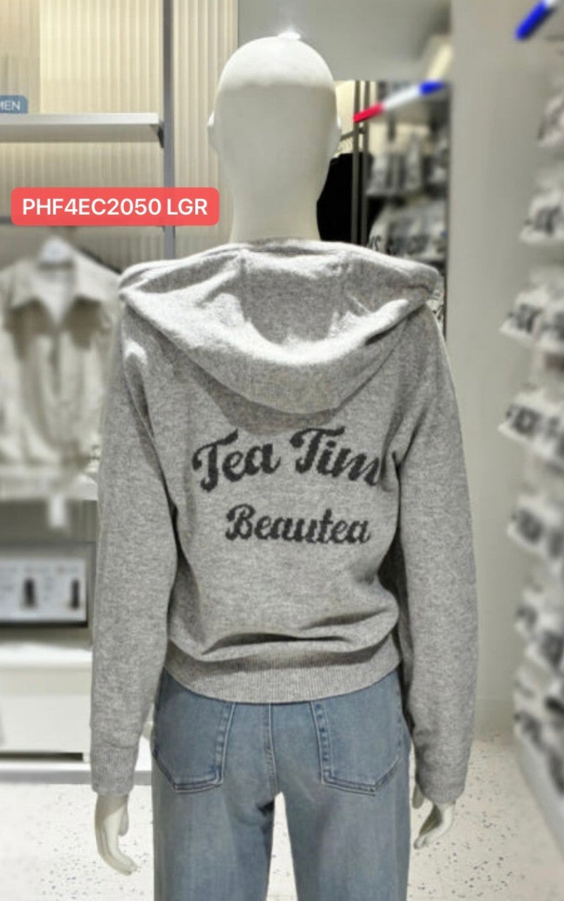 【WE ARE】韓國POLHAM拉鏈連帽毛衣外套PHF4EC2050