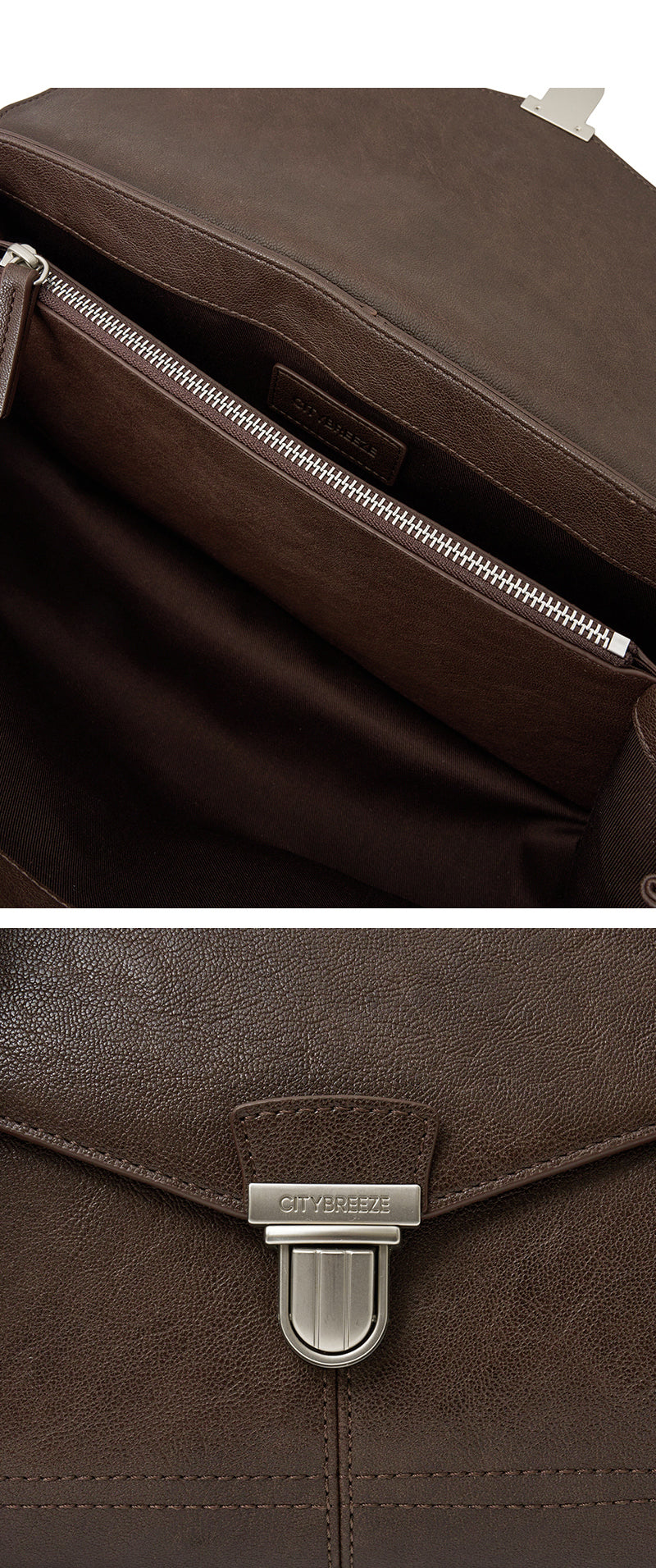 【WE ARE】韓國CITYBREEZE 皮革先蓋單肩包CTH4BG02
