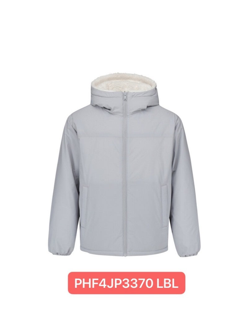 男女同款【WE ARE】韓國POLHAM羊羔毛連帽雙面外套