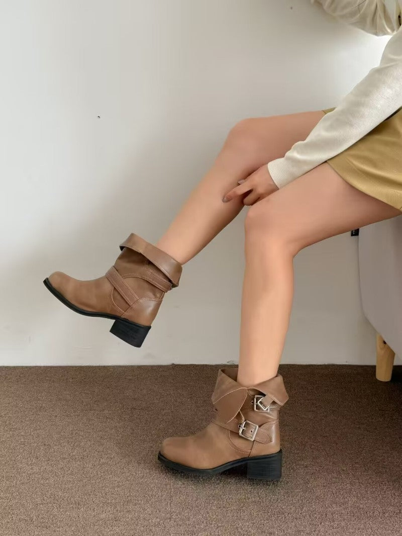 大茜選品【WE ARE】韓國東大門HS時尚靴子Y0255