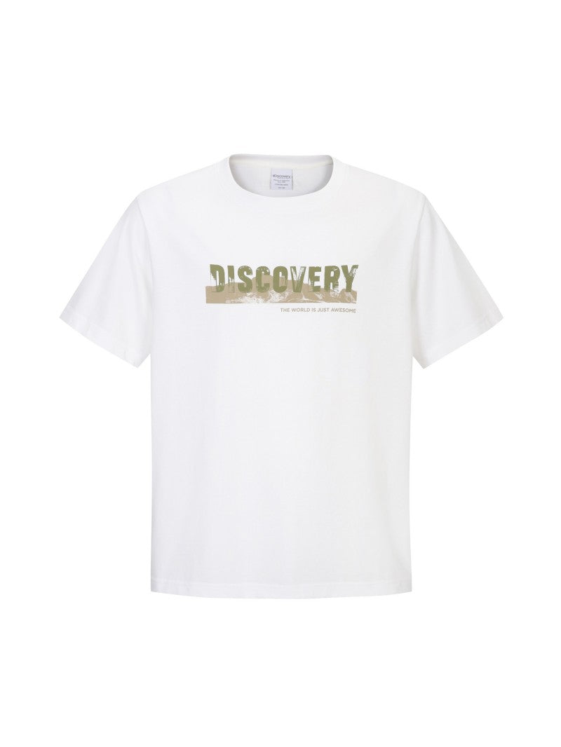 【WE ARE】韓國Discovery 拓印logo短袖T恤 DXRS35054