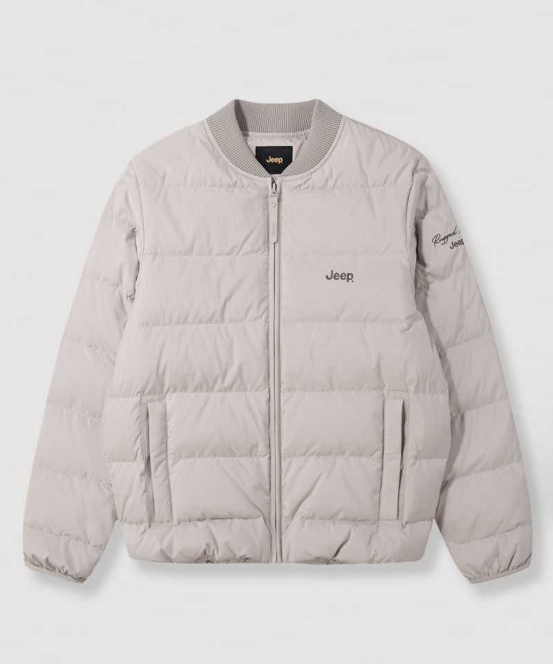 【WE ARE】韓國JEEP 異材質衣領鴨絨羽絨防潑水外套  JQ4JPU491