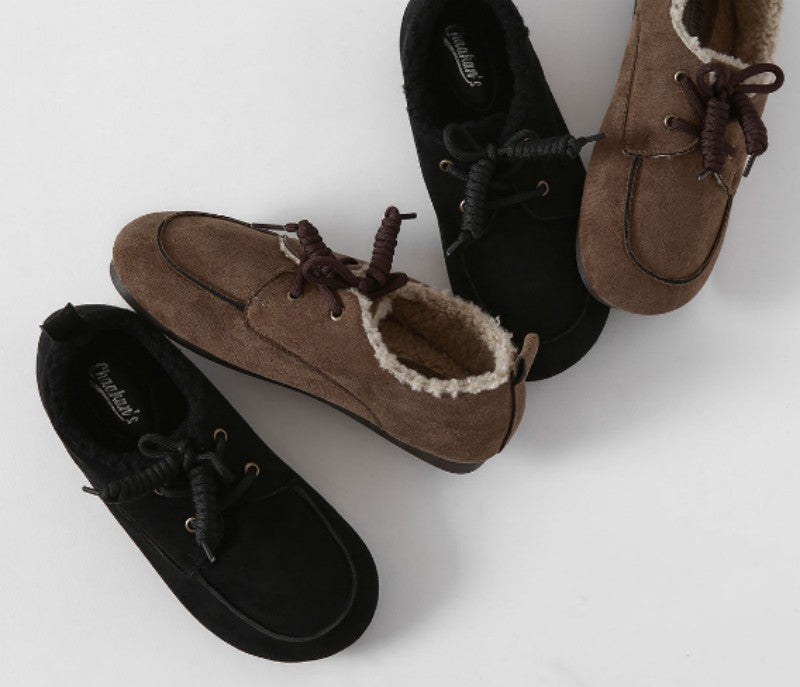 【WE ARE】韓國CHAAKAN 羊羔毛樂福鞋WTSDR4F868