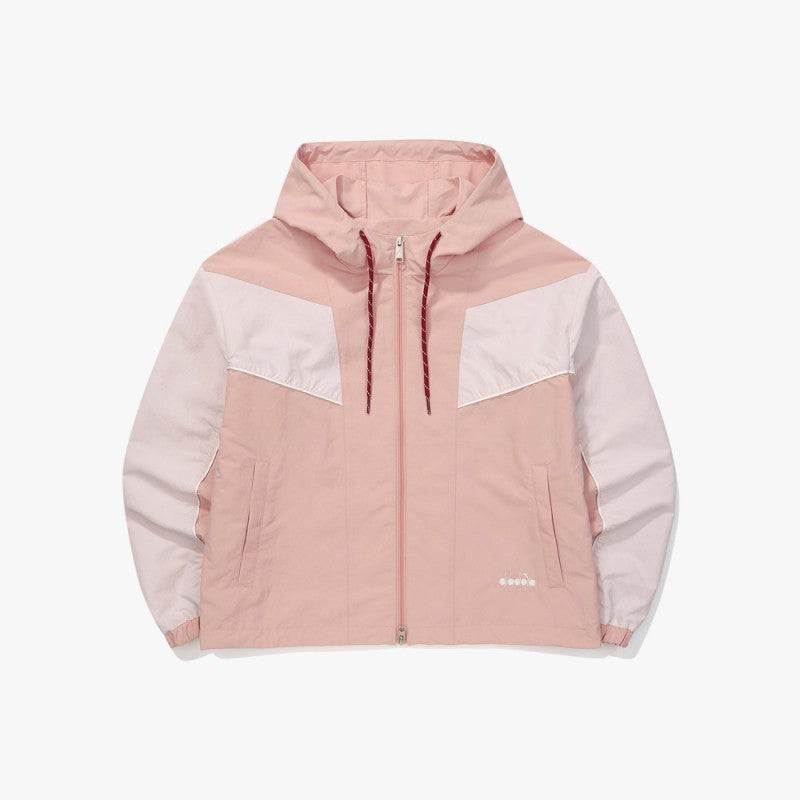 【WE ARE】韓國Diadora休閒連帽拉鏈外套D5322LWT31