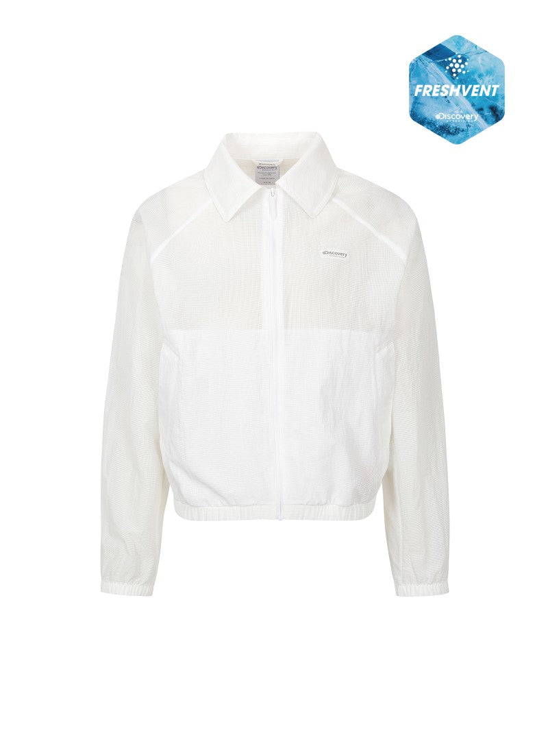 【WE ARE】韓國Discovery女款涼感翻領夾克DWWJ97063