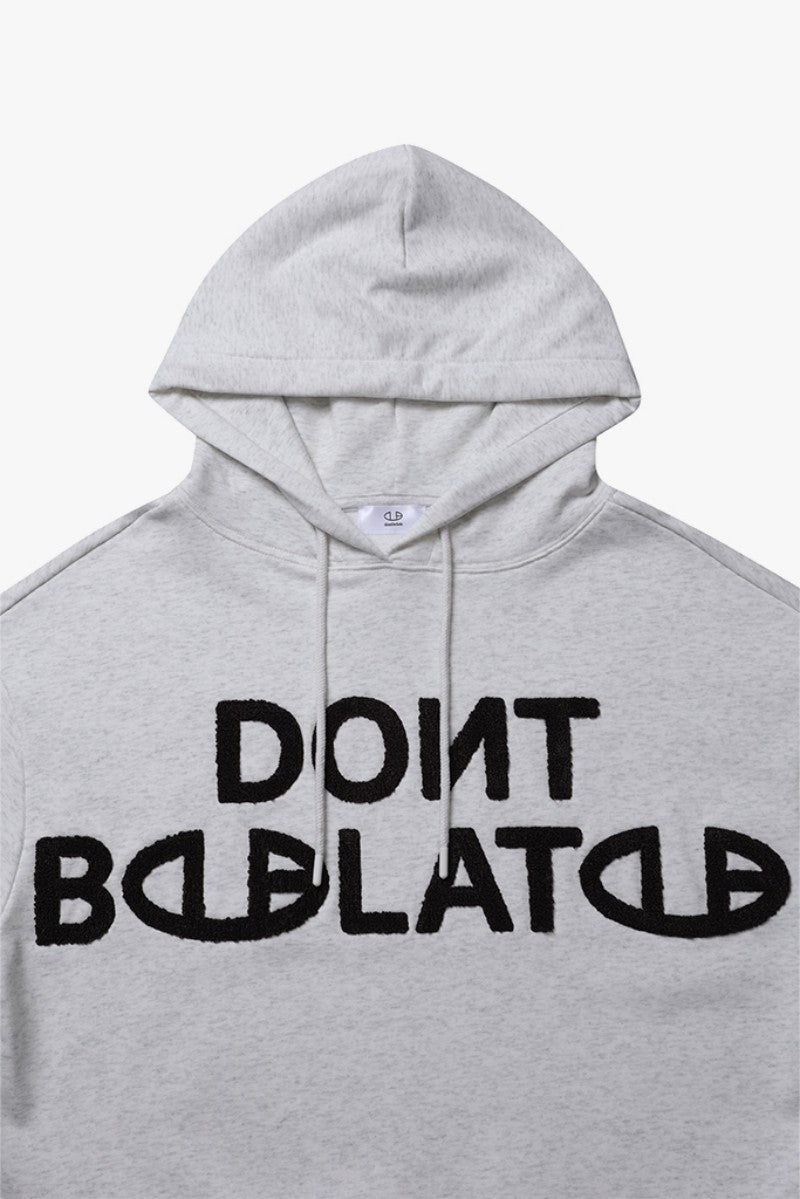 【WE ARE】韓國DONTBELATE 絨毛刺繡logo帽Ｔ