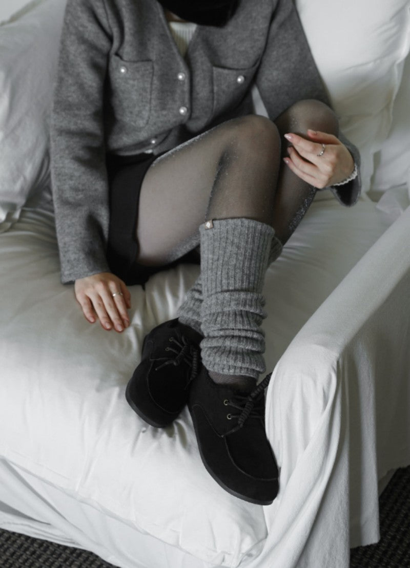 【WE ARE】韓國CHAAKAN 羊羔毛樂福鞋WTSDR4F868