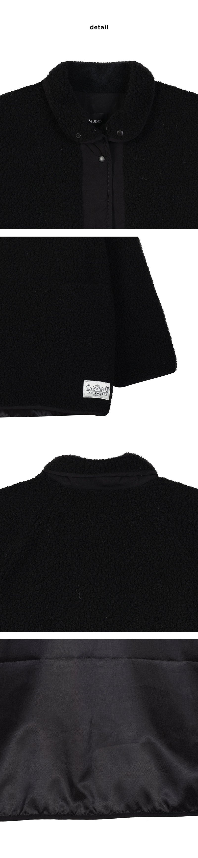 【WE ARE】韓國LAP羔毛立領拼色外套AR4WZA60