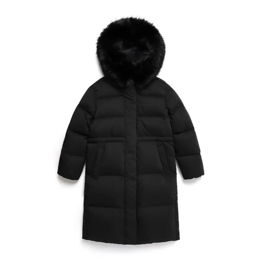 ＊折扣款女款【WE ARE】韓國NG國家地理 連帽（帽不可拆）長版鵝絨羽絨外套N244WDW171