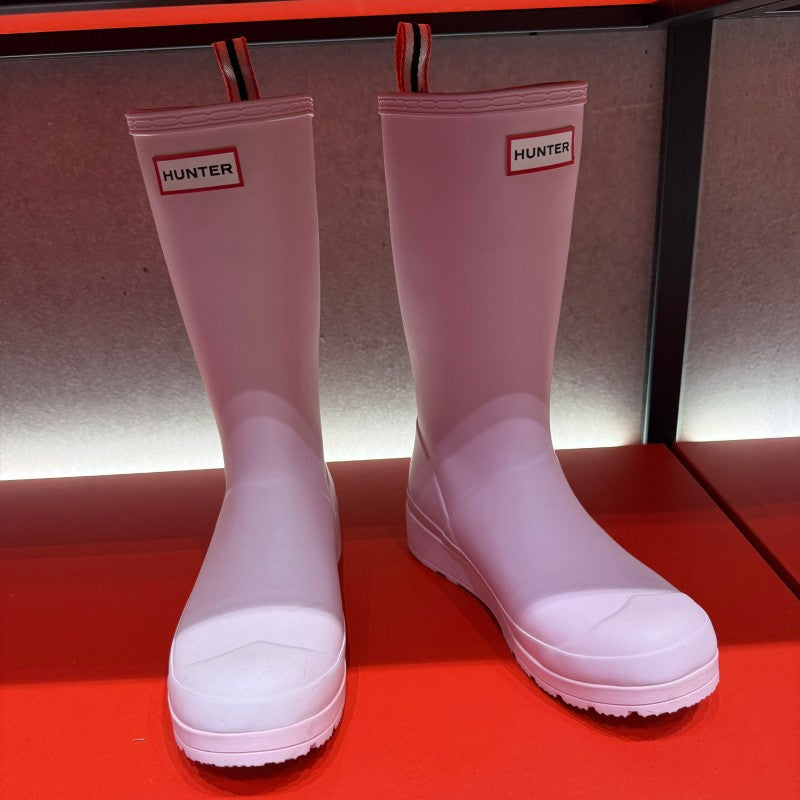 Women's 【WE ARE】Korean HUNTER Cool Play Series Mid-High Rain Boots WFT2007RMA