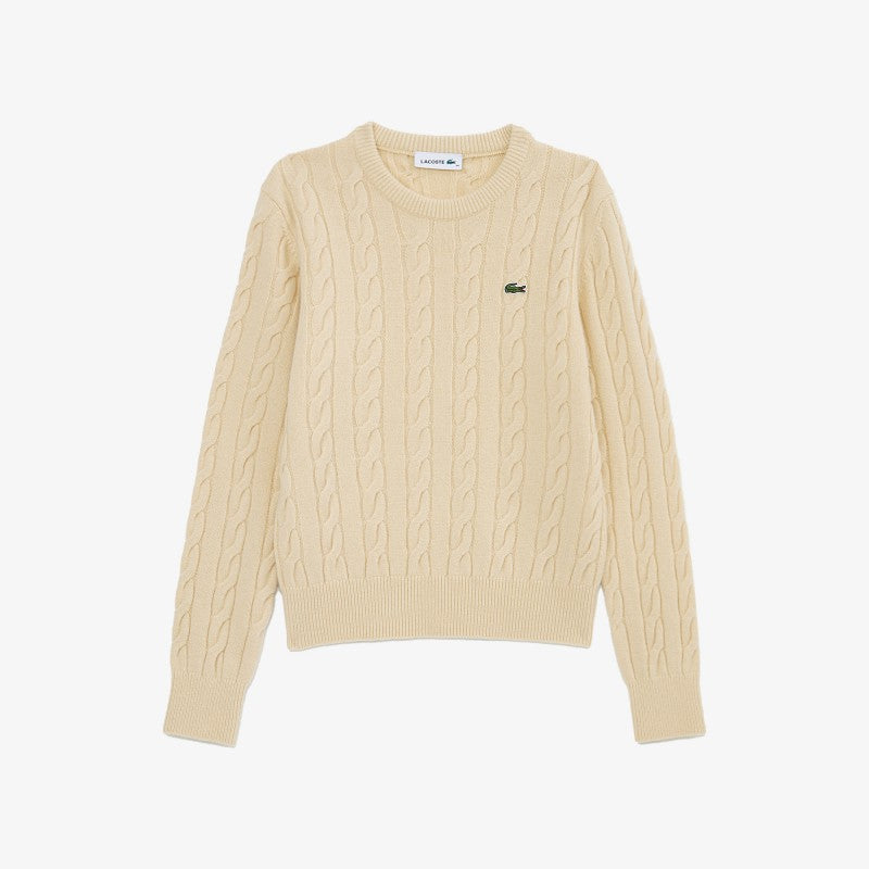 女款【WE ARE】韓國LACOSTE鱷魚羊毛衣AF083E55N