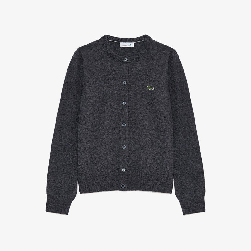 女款【WE ARE】韓國LACOSTE鱷魚針織羊毛開衫AF122E55N