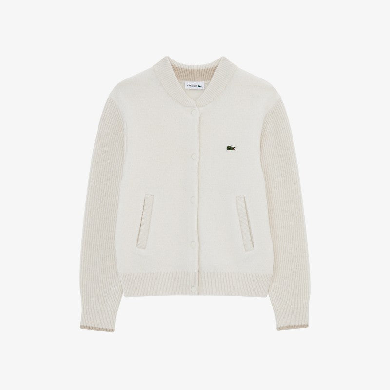 女款【WE ARE】韓國LACOSTE鱷魚羊毛外套AF219E55N