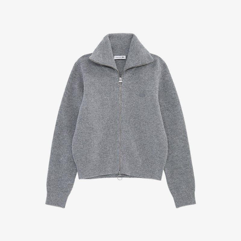 女款【WE ARE】韓國LACOSTE鱷魚拉鏈針織外套AF311E55N