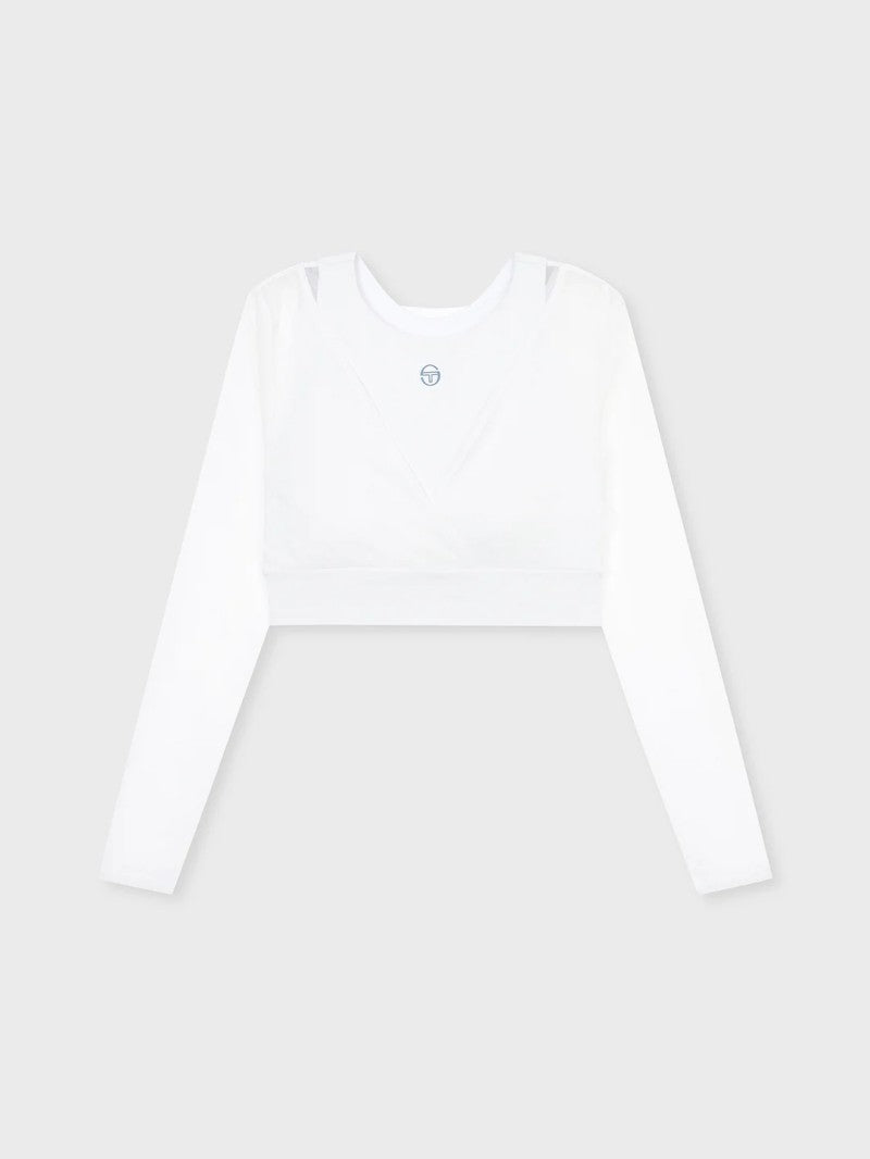 女款【WE ARE】韓國SERGIO TACCHINI時尚長袖網紗上衣TWRL13153