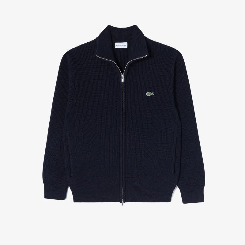 男款【WE ARE】韓國LACOSTE鱷魚拉鏈針織外套AH155E55N