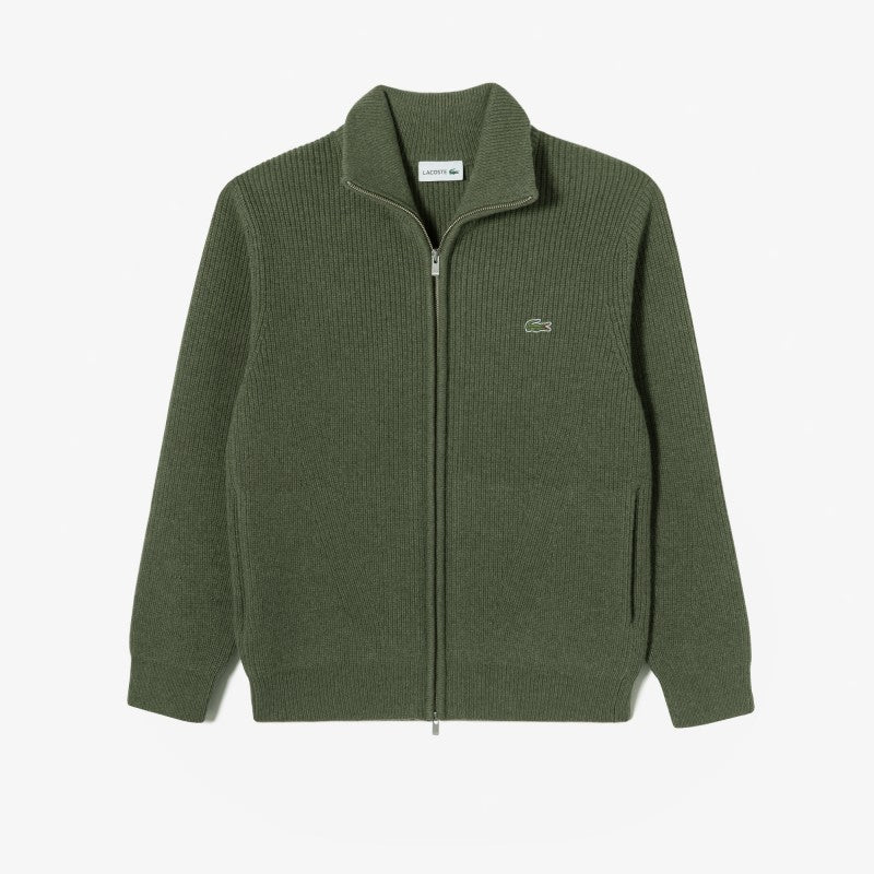 男款【WE ARE】韓國LACOSTE鱷魚拉鏈針織外套AH155E55N