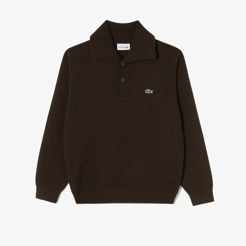 男款【WE ARE】韓國LACOSTE鱷魚半拉鏈領毛衣AH332E55N