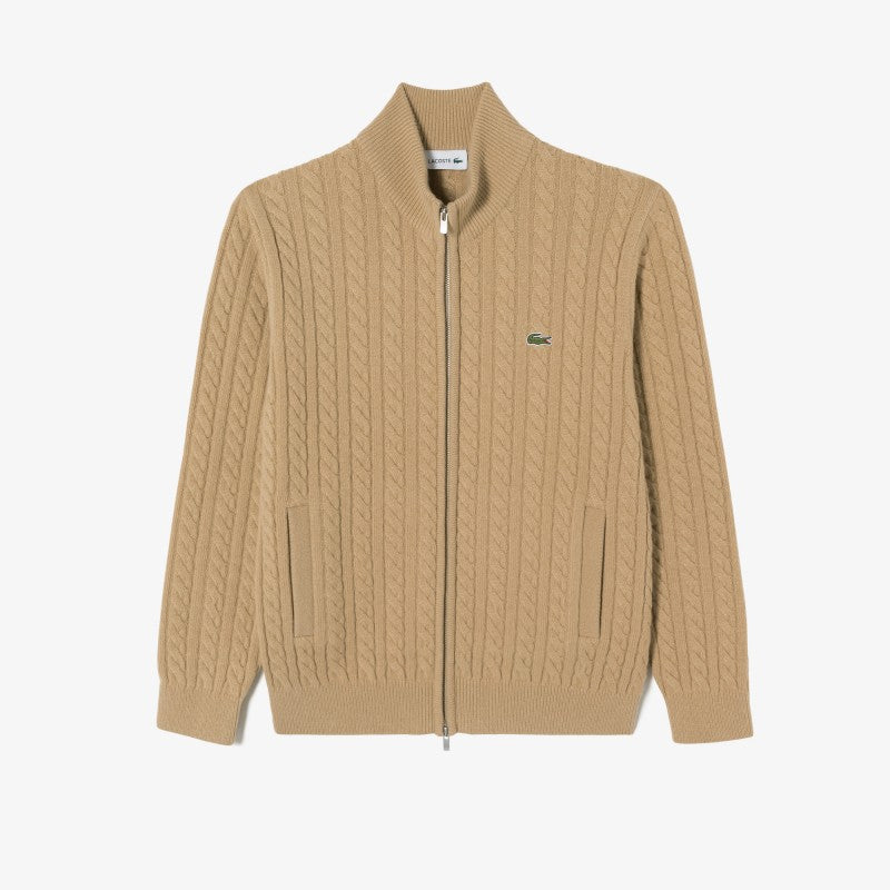 男款【WE ARE】韓國LACOSTE鱷魚針織拉鏈外套AH402E55N