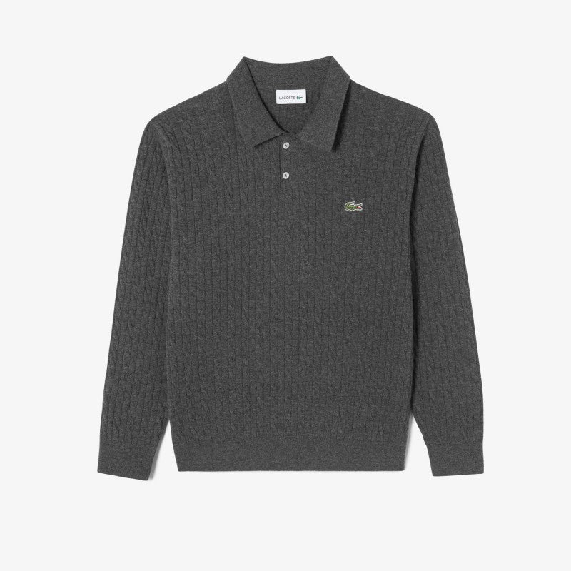 男款【WE ARE】韓國LACOSTE鱷魚POLO領針織毛衣AH580E55N