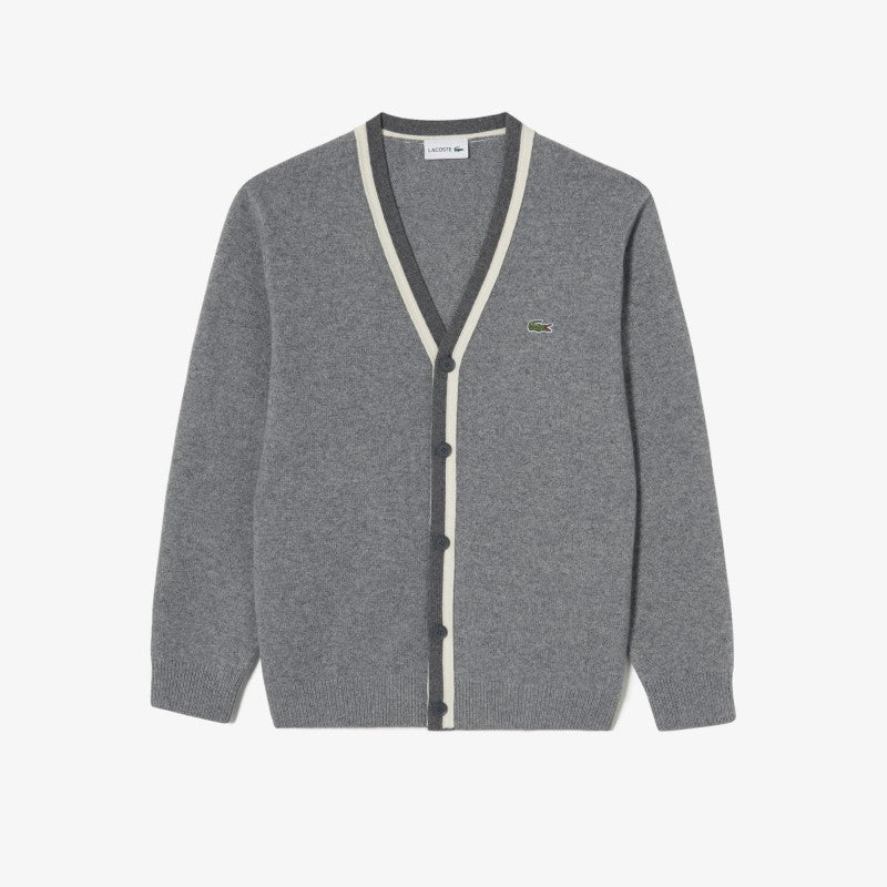 男款【WE ARE】韓國LACOSTE鱷魚羊毛開衫外套AH660E55N