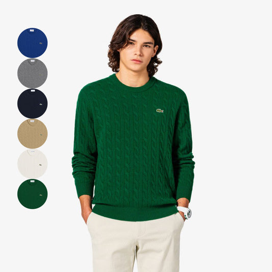 男款【WE ARE】韓國LACOSTE針織羊毛上衣AH816E55N