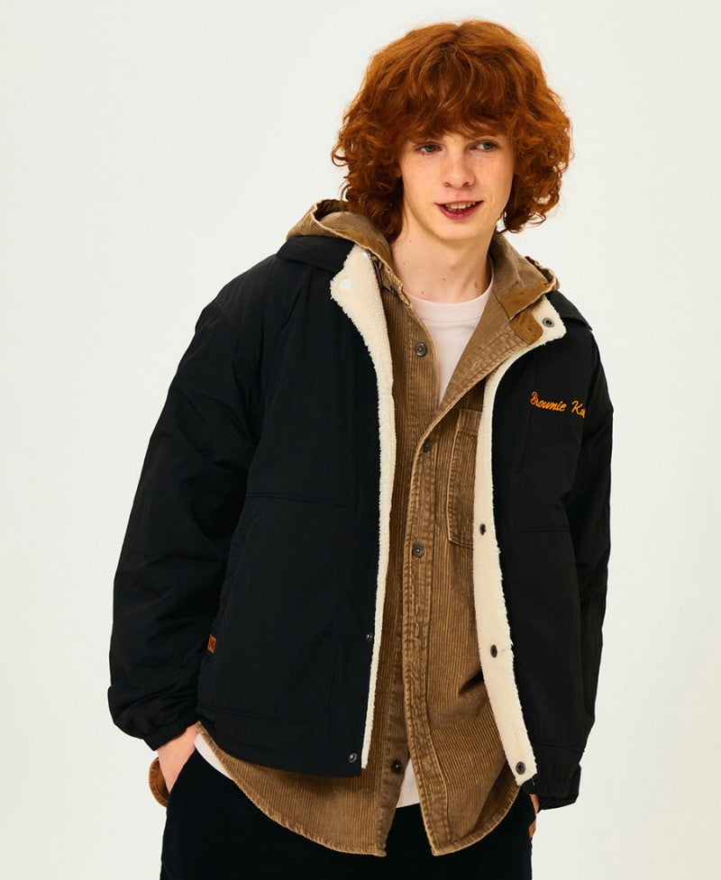 【WE ARE】韓國KODAK 柯達 異材質拼色雙面外套K5423LPJ93