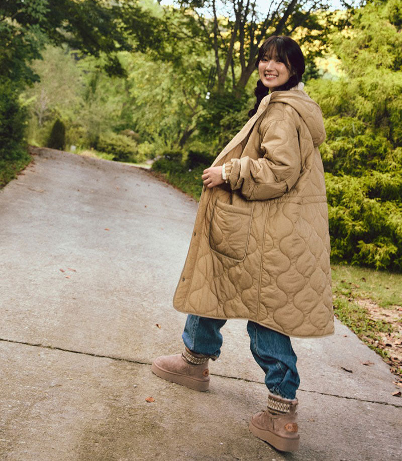 建議165以上_百貨款【WE ARE】韓國KODAK柯達長版鋪棉連帽外套 K5423RPJ10