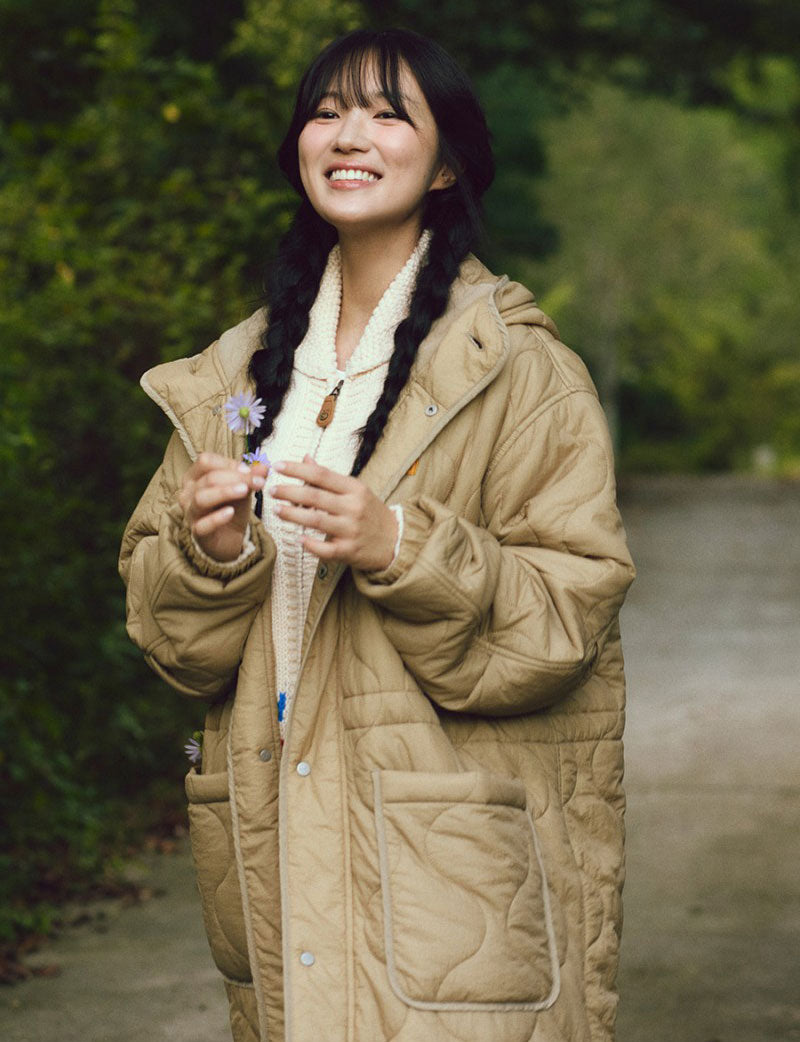 建議165以上_百貨款【WE ARE】韓國KODAK柯達長版鋪棉連帽外套 K5423RPJ10