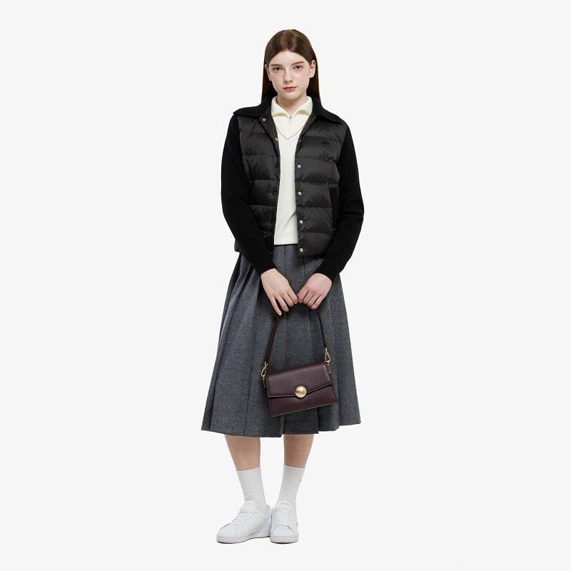 女款【WE ARE】韓國LACOSTE鱷魚鵝絨羊毛外套BF354E55N