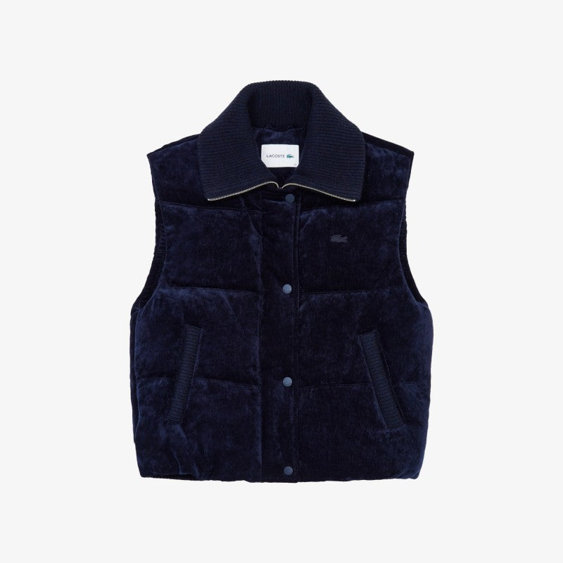 女款【WE ARE】韓國LACOSTE鱷魚鵝絨馬夾外套BF421E55N