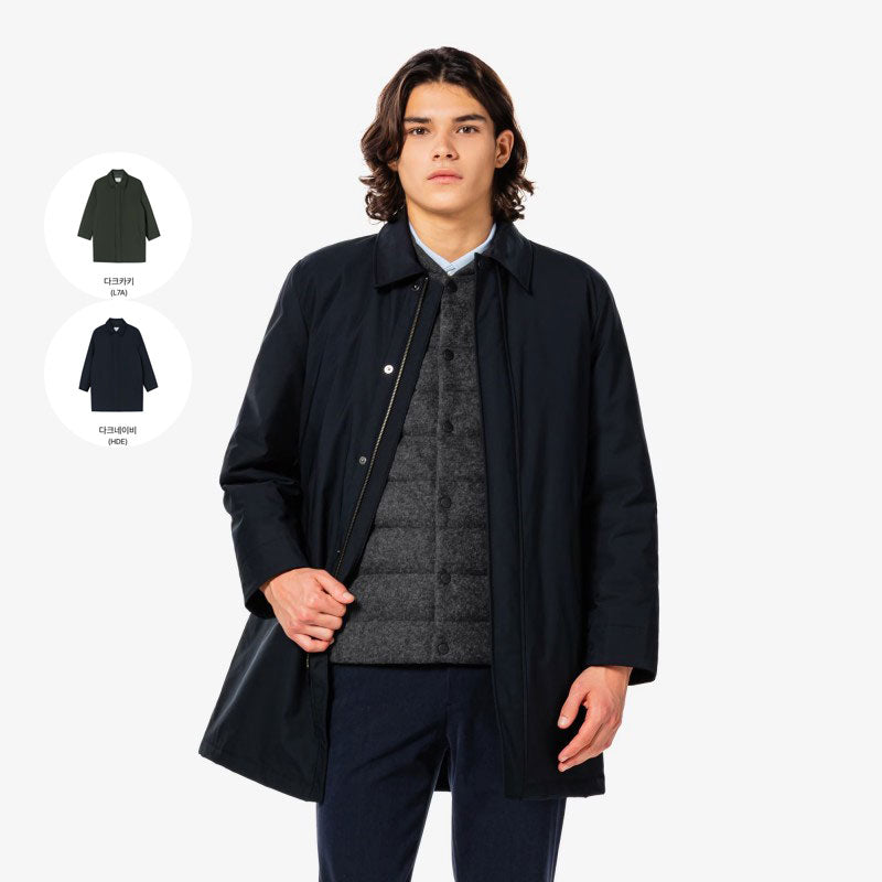 男款【WE ARE】韓國LACOSTE鱷魚鵝絨羊毛長外套BH103E55N