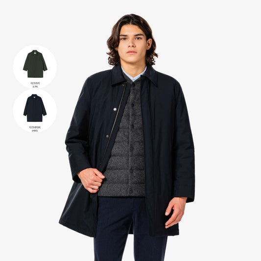 男款【WE ARE】韓國LACOSTE鱷魚鵝絨羊毛長外套BH103E55N