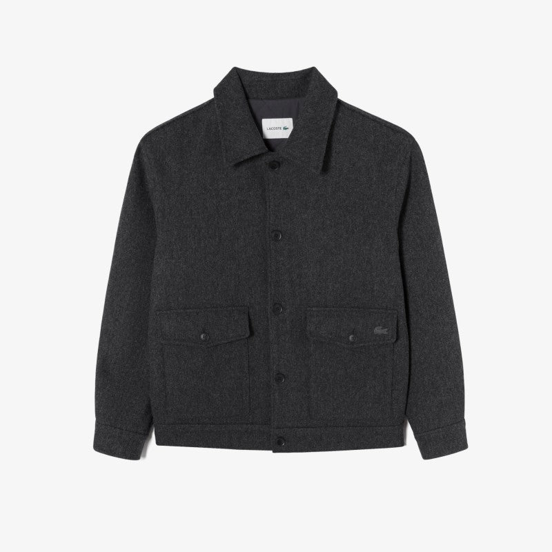 男款【WE ARE】韓國LACOSTE鱷魚羊毛外套BH533E55N