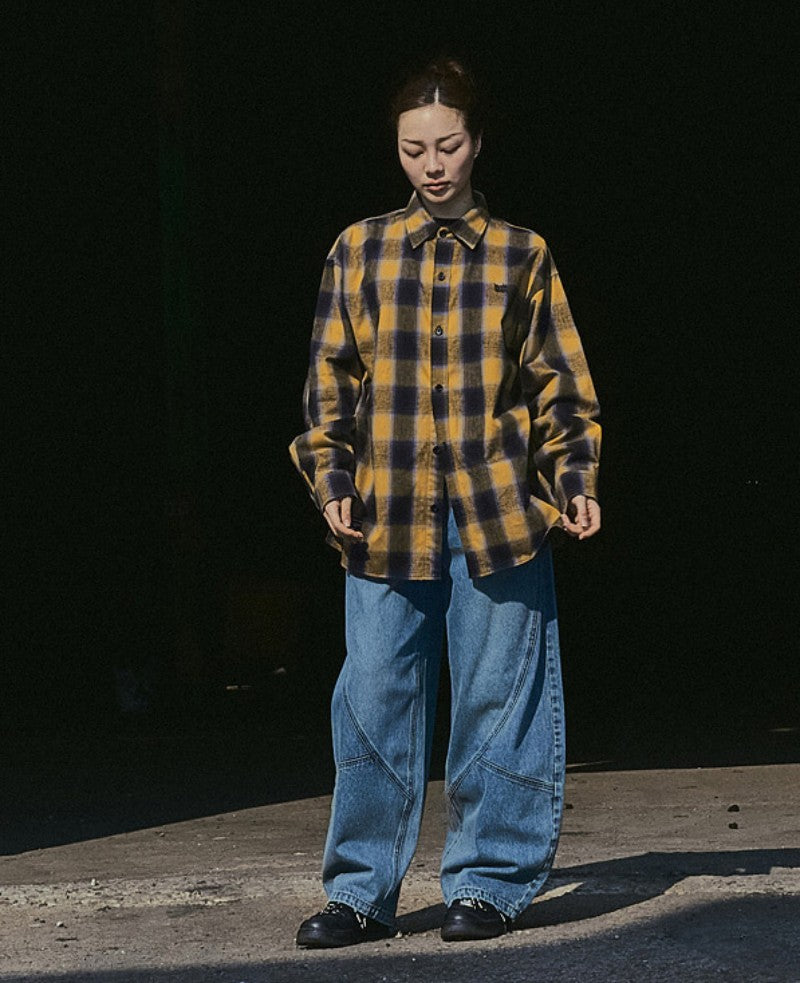 【WE ARE】韓國brownbreath休閒格子襯衫上衣BKFMSH001