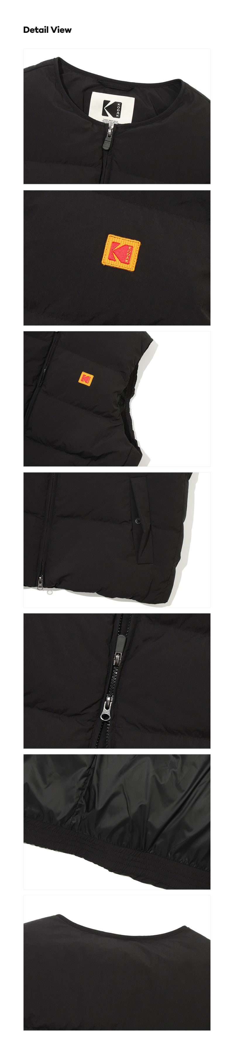 【WE ARE】韓國KODAK柯達 圓領鴨絨雙拉鏈背心 K5423EDV81